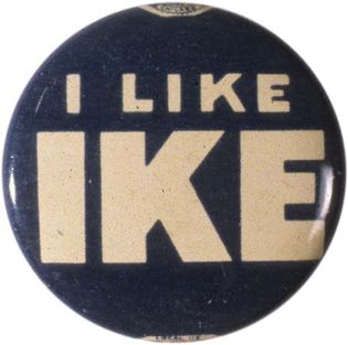 Eisenhower campaign pin