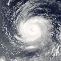 Super Typhoon Noru over the western tropical Pacific Ocean as observed by the Moderate Resolution Imaging Spectroradiometer (MODIS) on NASA Aqua satellite July 31 2017