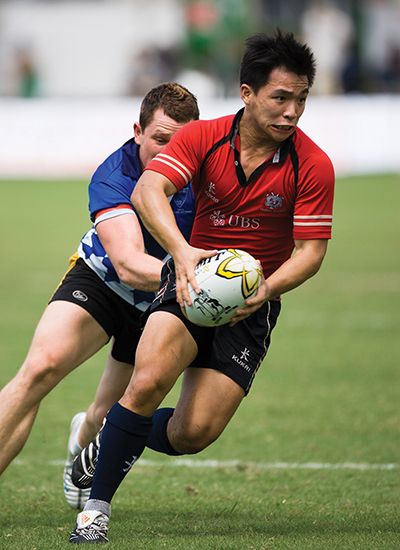 A rugby match in Hong Kong