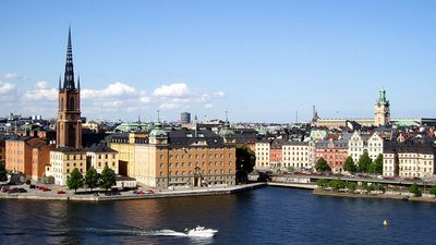 Riddar Island, part of the oldest area in Stockholm, Sweden. It is known for its historic sites and architecture. Sweden, Stockholm capital and largest city of Sweden.