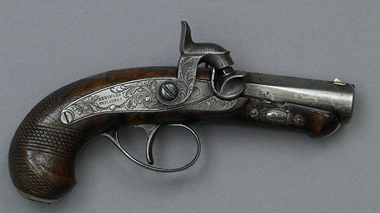 derringer used to assassinate Pres. Abraham Lincoln