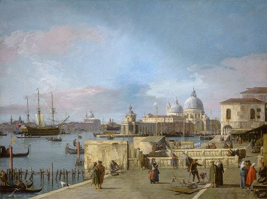 Canaletto: Entrance to the Grand Canal from the Molo, Venice