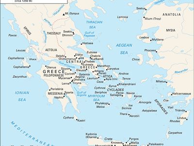 Aegean civilization sites