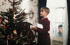 A scene from the box-office hit film Home Alone