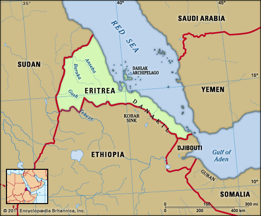 map of Ethiopia