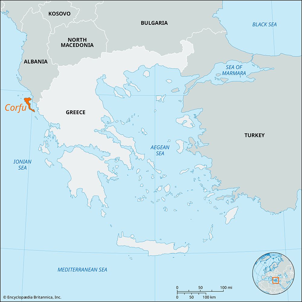 island of Corfu (Kérkyra), Greece