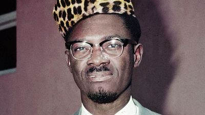 This is a July 3, 1960 file photo of Patrice Lumumba, the first prime minister of the Republic of Congo.