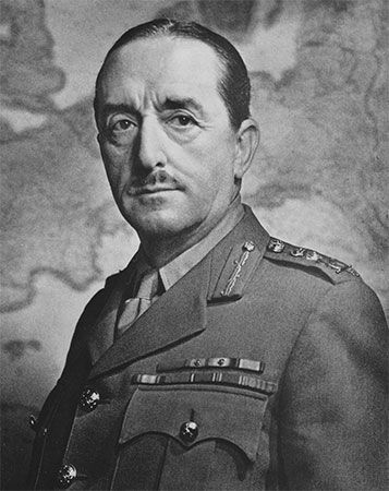 Alan Francis Brooke (Lord Alanbrooke), chief of the British Imperial General Staff during World War II.