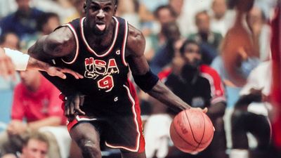 Michael Jordan playing for the Dream Team