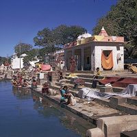 Nashik, Maharashtra, India: ghats along Godavari River