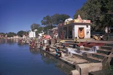 Nashik, Maharashtra, India: ghats along Godavari River