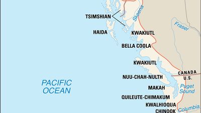 Distribution of Northwest Coast Indians