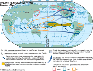 BBOY 1996 map: Strong El Nino Conditions, December - May.