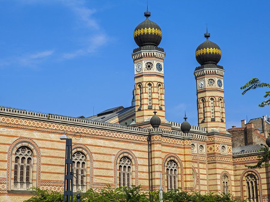 The magnificent Dohany Street Synagogue in Budapest, Hungary.