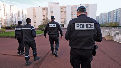 French National Police: patrolling