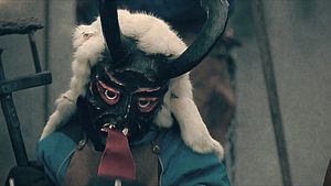 Witness the people with masks, whips, and pitchforks at the carnival parade in Einsiedeln, Switzerland