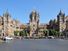 The exterior of the Victoria terminus railway station, Mumbai, India. (Chhatrapati Shivaji Terminus, UNESCO World Heritage site)