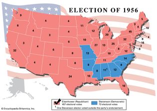 American presidential election, 1956