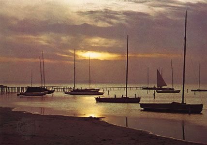 Neusiedler Lake from Burgenland, Austria.