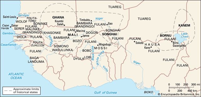 distribution of the peoples of the western Sudan