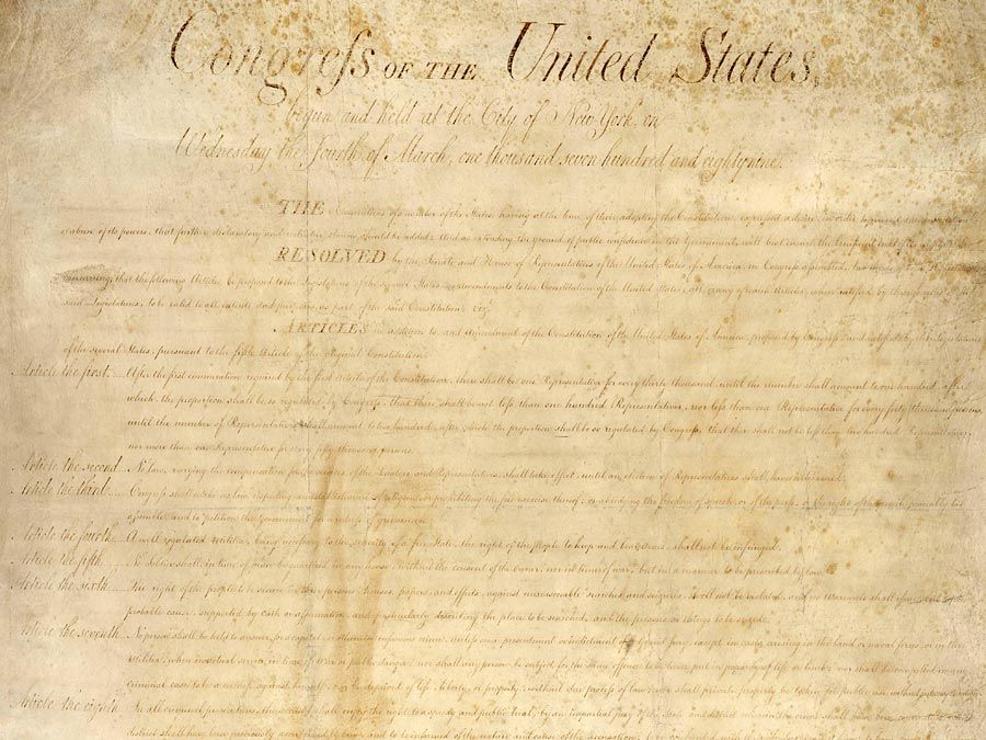 Amendments 1-10 to the Constitution of the United States constitute what is known as the Bill of Rights.