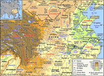 Yellow River basin and Yangtze River basin