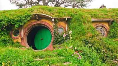 Bag end on Bagshot row from the movies Lord of the Rings and The Hobbit in Hobbiton, New Zealand, Australia