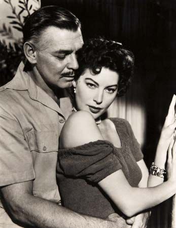 Clark Gable and Ava Gardner in Mogambo