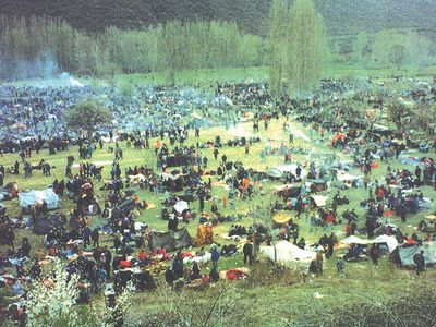 Bosnian conflict: detention camp