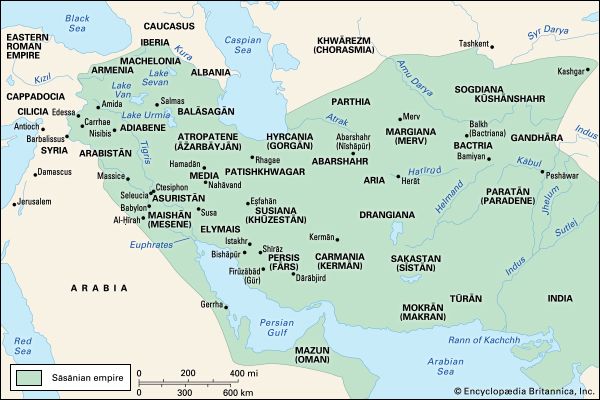 Sāsānian empire at the time of Shāpūr I