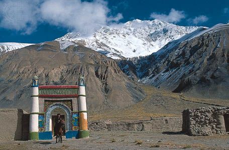 Xinjiang, China: Kyrgyz mosque in the Pamirs