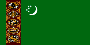 Flag of Turkmenistan (1992–97).