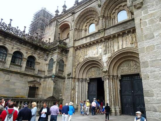 South facade of the Cathedral of Santiago de Compostela