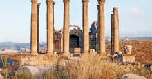 Temple of Artemis at Jerash, Jordan. (Jarash, Jordan)