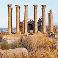 Temple of Artemis at Jerash, Jordan. (Jarash, Jordan)