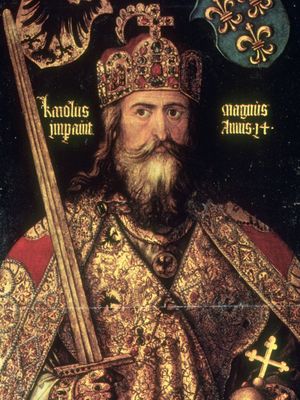 portrait of Charlemagne by Albrecht Dürer