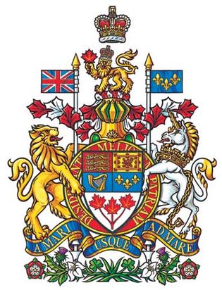 The image shows the arms of Canada.