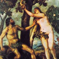 Titian: Adam and Eve in the Garden of Eden