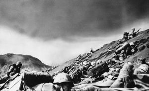 Battle of Iwo Jima: U.S. Marines on Mount Suribachi