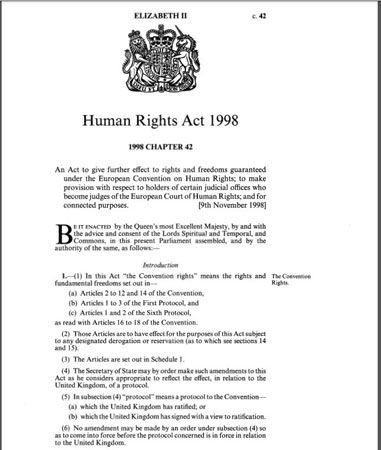 Human Rights Act 1998