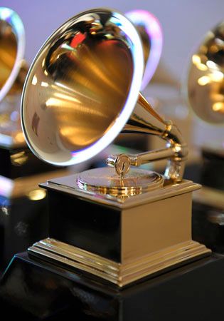 Grammy Award trophies