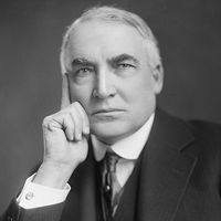 Warren G. Harding, twenty-ninth president of the United States, date provided c. 1905 - 1945. (Warren Harding, presidents)