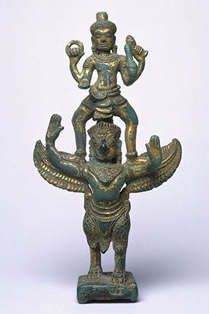 Vishnu on Garuda