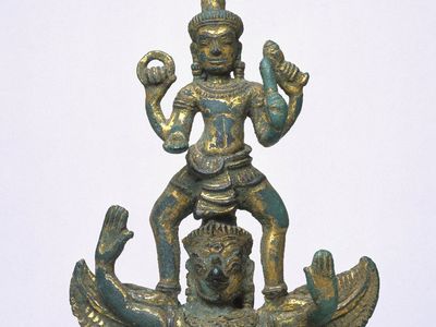 Vishnu on Garuda