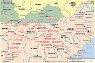 American Civil War: western and Carolina campaigns