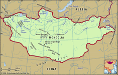 Physical features of Mongolia