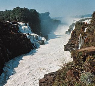 the former Guaíra Falls on the Upper Paraná River