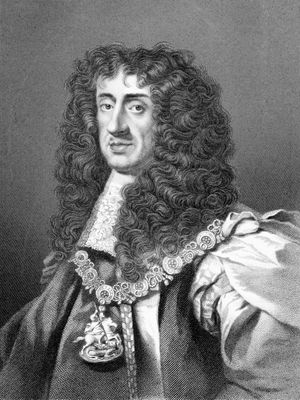 Charles II, 19th-century engraving by William Holl.