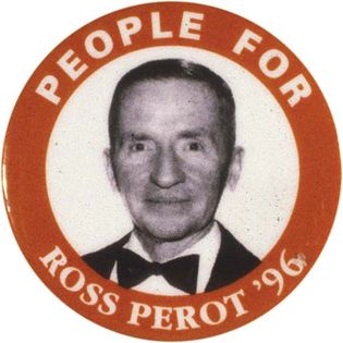 Ross Perot campaign button