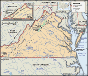 Physical features of Virginia